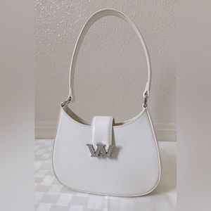 Authentic Alexander Wang leather shoulder bag white
